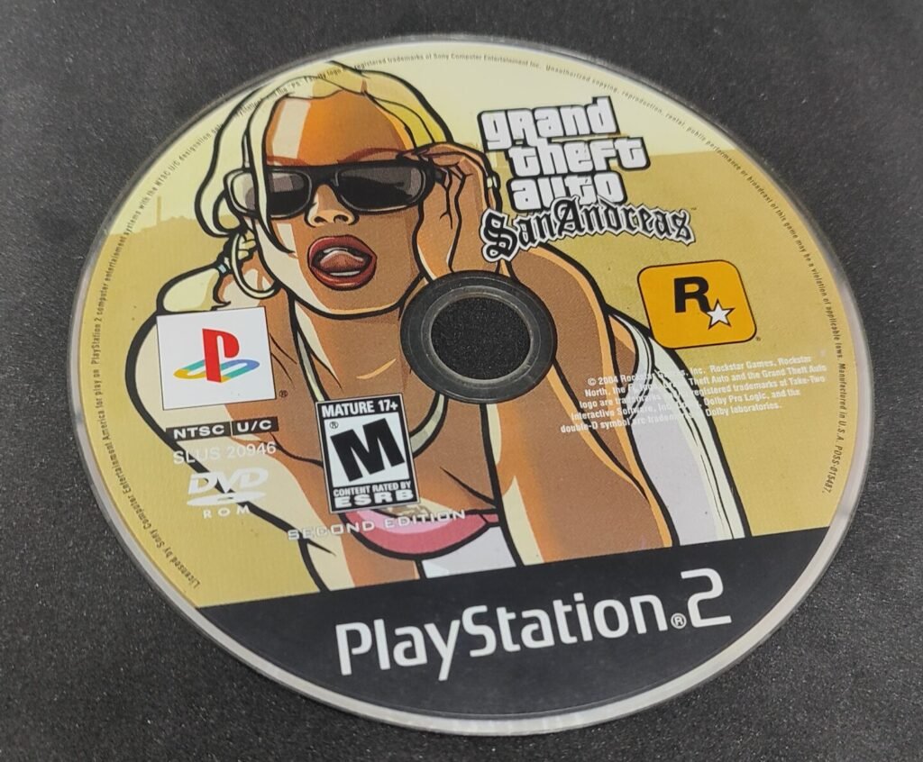 GTA San Andreas Playstation 2 (Sólo disco / caja genérica sin mapa)