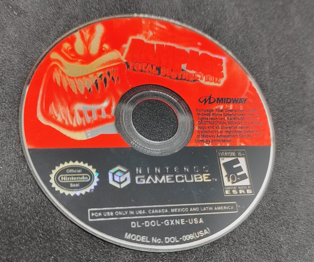 Rampage Total Destruction (Game Cube) Sólo Disco