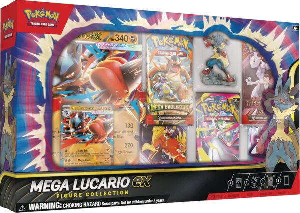 Lucario ex box 2 Pokémon TCG: Mega Lucario ex Figure Collection