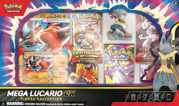 Lucario ex box Pokémon TCG: Mega Lucario ex Figure Collection