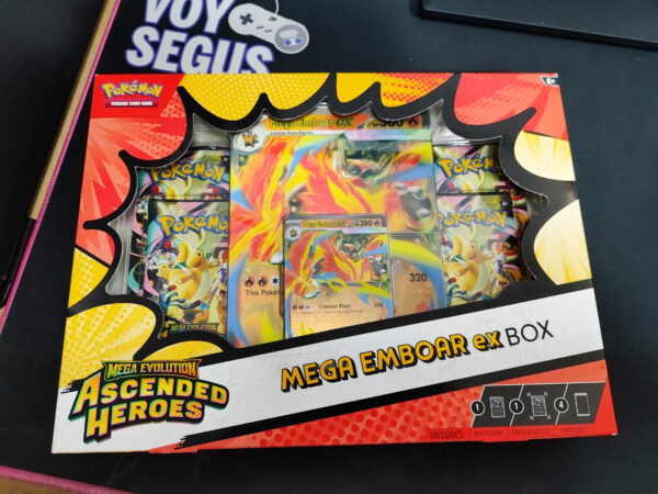 Pokémon TCG Mega Emboar ex Box (INGLÉS) Ascended Heroes (Unica Pieza)