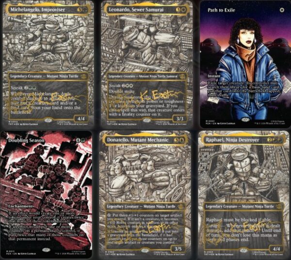 Kevin eastman cards mtg ninja turtles Teenage Mutant Ninja Turtles Pizza Bundle (Inglés) Magic The Gathering