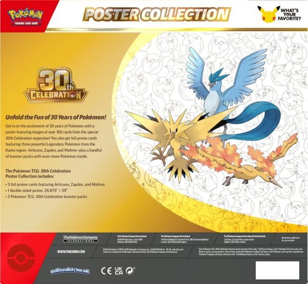 Pokémon TCG: 30TH Celebration - Poster Collection (Inglés)